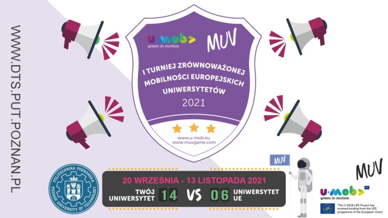 I Turniej Zrównoważonej Mobilności Europejskich Uniwersytetów – 20.IX – 13.XI.2021